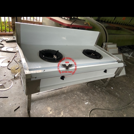 Bếp á 2 họng inox 304