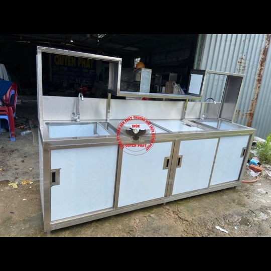 Quầy pha chế inox 2200 mm 