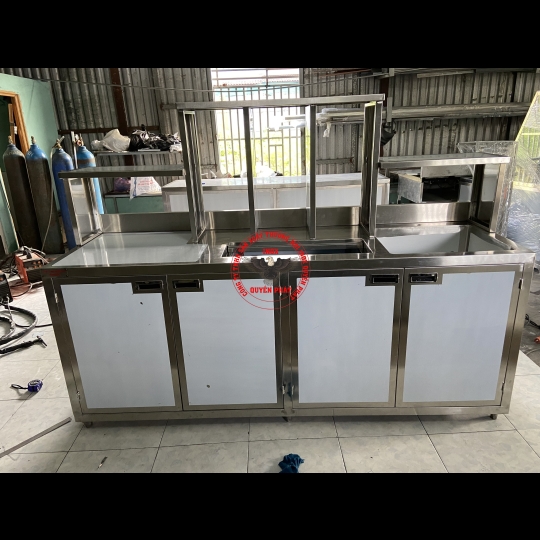 Quầy pha chế 2000 mm inox 304