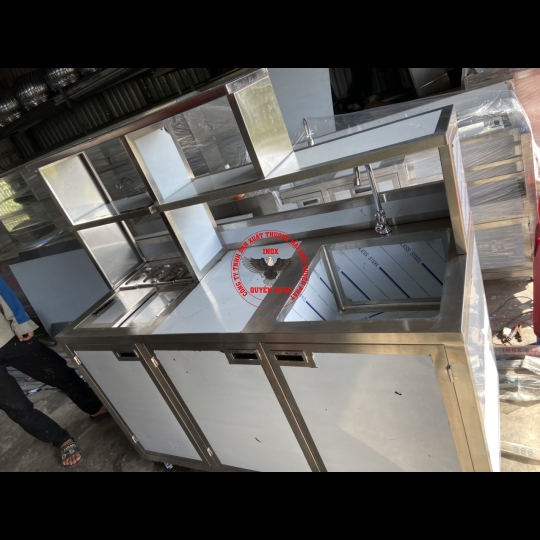 Quầy pha chế 1500 mm inox 304