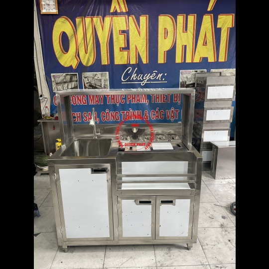 Quầy pha chế inox 304 1200 mm