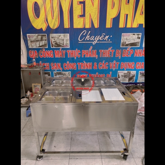 Thùng đá 16 khay topping  QP01
