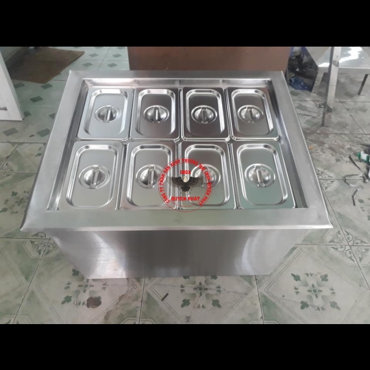 Thùng đá 8 khay topping